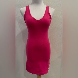 Vintage Y2K Abercrombie & Fitch Dress Small Bodycon Tank Pink McBling Stretch